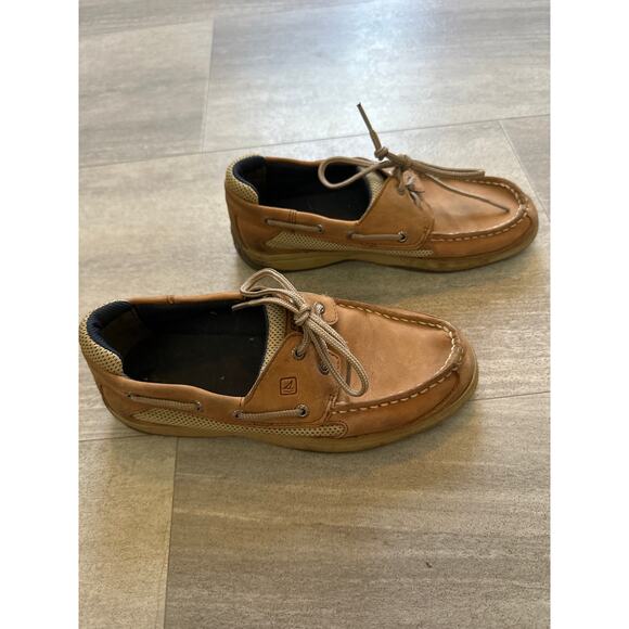 Sperry Lanyard YB46122A Boat Shoe, Leather Big Boy's Size 5 M - Picture 3 of 5